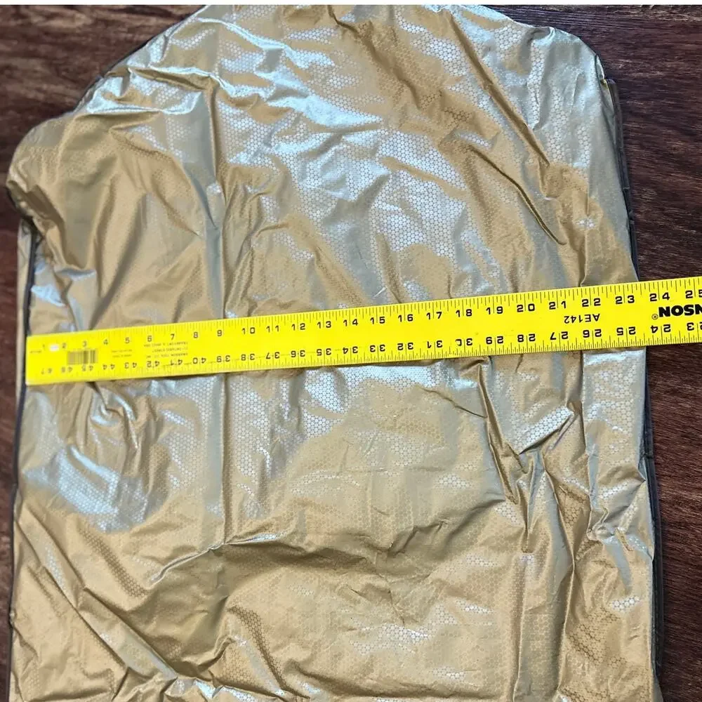 Vintage Kohls Gold Zippered Travel Garment Storage Bag 23.5 Wide